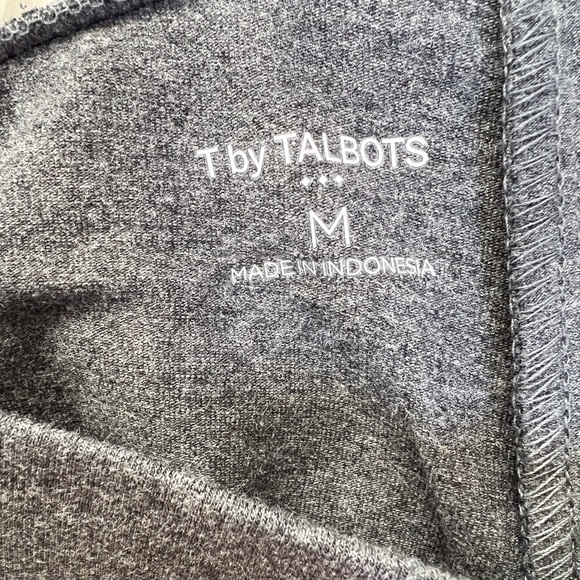 TALBOTS Cotton Deep Dove Grey Heather Leggings - Picture 3 of 5